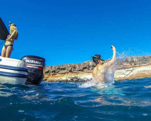  Snorkeling do barco em Tenerife 